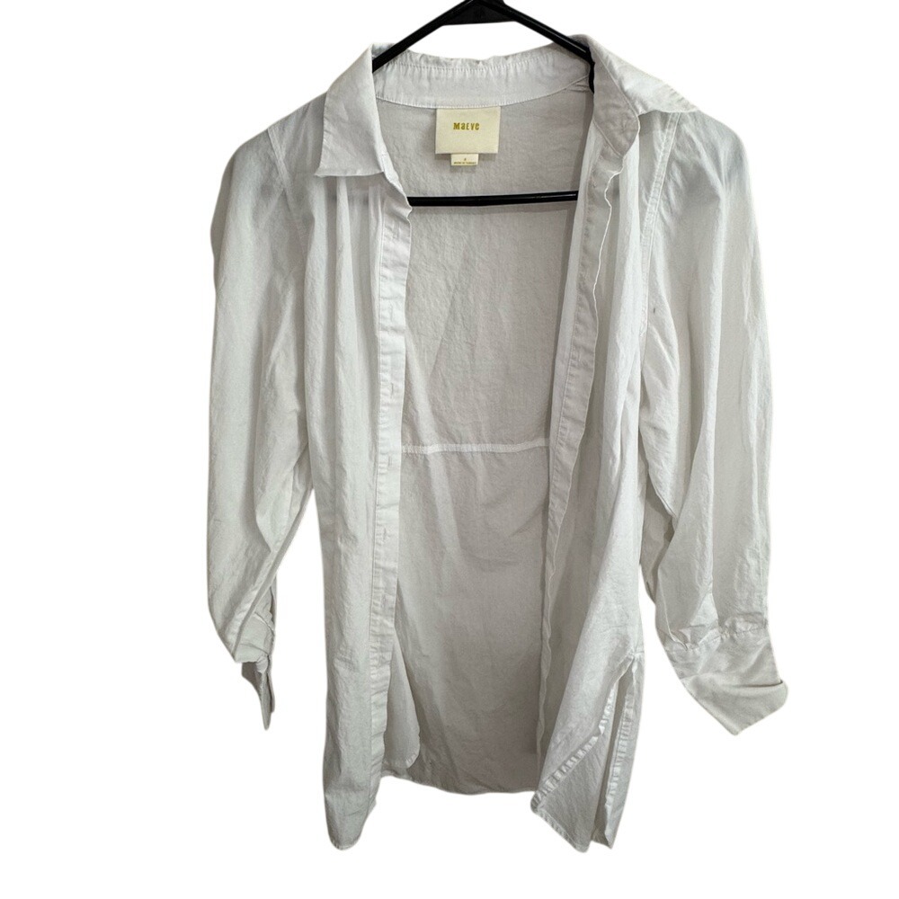 Maeve‎ Crisp White Shirt